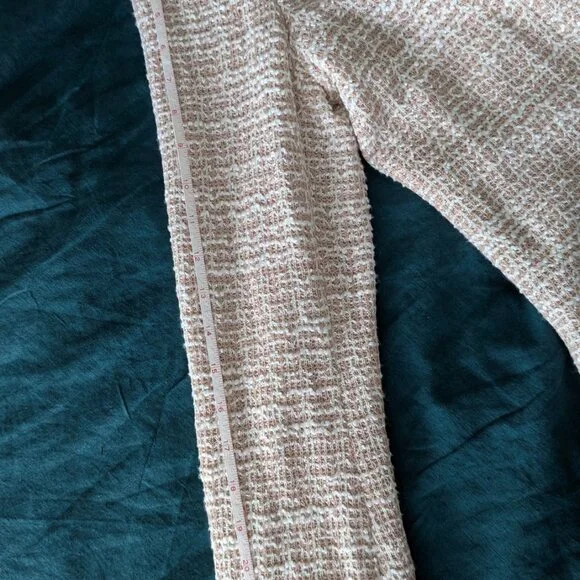 NWT Adrianna Papell Blush Pink Bouclé Wedding Guest Blazer | Size L - Picture 4 of 7